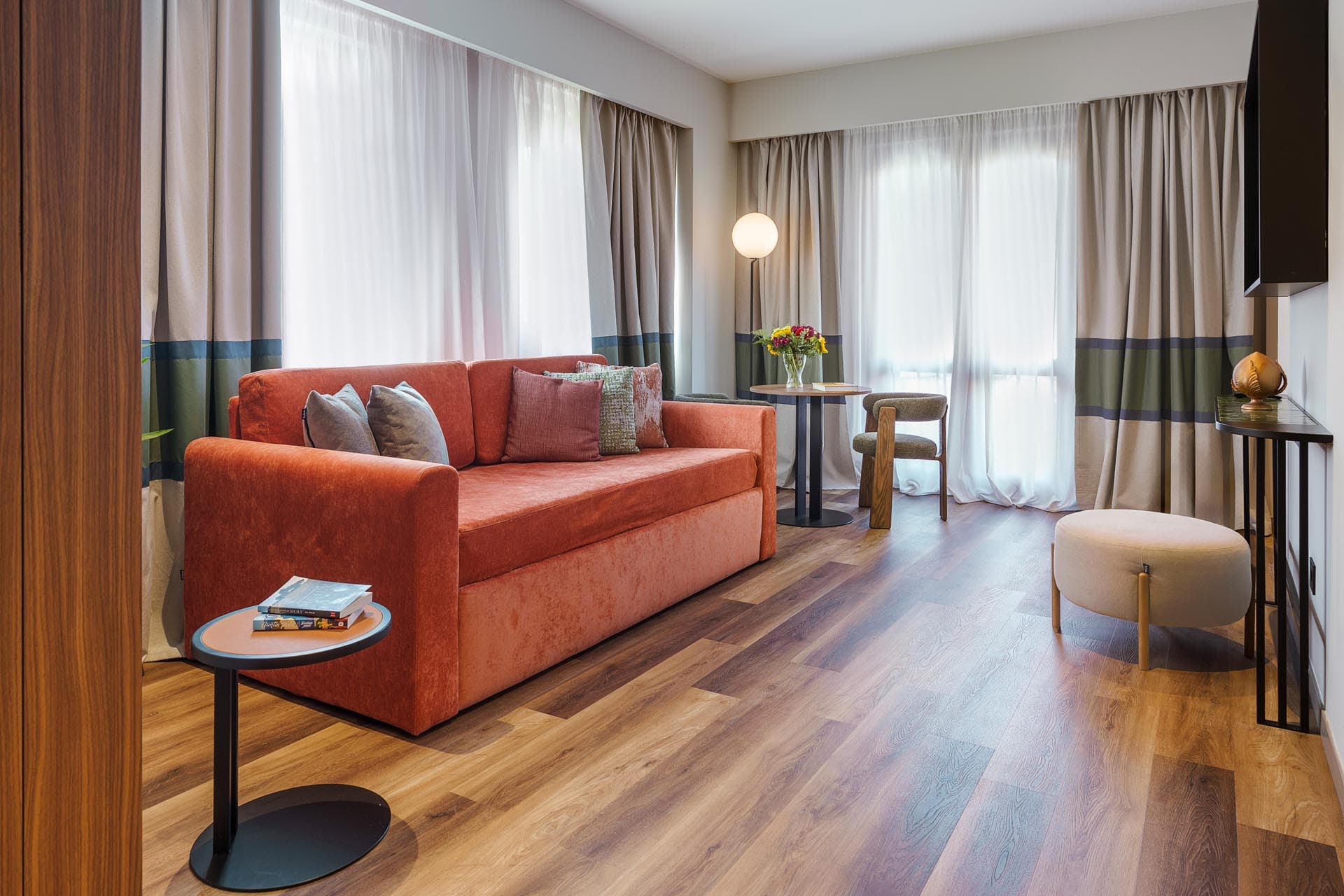 Suite con una camera con letto king size e patio